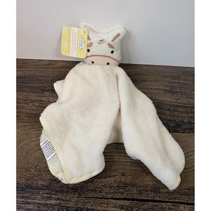 Angel Of Mine Cow Baby Lovey 13" Yellow Plush Security Blanket Tags